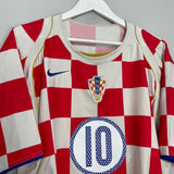 Shop 2004/06 CROATIA N.KOVAC #10 HOME SHIRT (L) NIKE, classic football shirts, vintage football shirts & retro soccer jerseys at Cult Kits