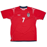 Buy 2004/06 ENGLAND BECKHAM 7 AWAY SHIRT (L) UMBRO ~ Free worldwide shipping available ~ Authentic Vintage Football Shirts from Cult Kits