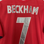 Shop 2004/06 ENGLAND BECKHAM #7 AWAY SHIRT (XL) UMBRO, classic football shirts, vintage football shirts & retro soccer jerseys at Cult Kits