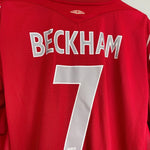 2004/06 ENGLAND BECKHAM 7 L/S AWAY SHIRT (XXL) UMBRO - Cult Kits - XXL - Buy Vintage Football Shirts, Authentic Retro Football Shirts For Sale, Classic Football Shirts & Soccer Jersey