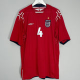 Shop 2004/06 ENGLAND GERRARD #4 AWAY SHIRT (XXL) UMBRO, classic football shirts, vintage football shirts & retro soccer jerseys at Cult Kits