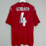 Shop 2004/06 ENGLAND GERRARD #4 AWAY SHIRT (XXL) UMBRO, classic football shirts, vintage football shirts & retro soccer jerseys at Cult Kits