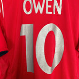 Shop 2004/06 ENGLAND OWEN #10 AWAY SHIRT (L) UMBRO, classic football shirts, vintage football shirts & retro soccer jerseys at Cult Kits