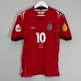 Shop 2004/06 ENGLAND OWEN #10 AWAY SHIRT (S) UMBRO, classic football shirts, vintage football shirts & retro soccer jerseys at Cult Kits