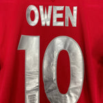 Shop 2004/06 ENGLAND OWEN #10 AWAY SHIRT (S) UMBRO, classic football shirts, vintage football shirts & retro soccer jerseys at Cult Kits