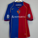 Shop 2004/06 FC BASEL HOME SHIRT (M) NIKE, classic football shirts, vintage football shirts & retro soccer jerseys at Cult Kits