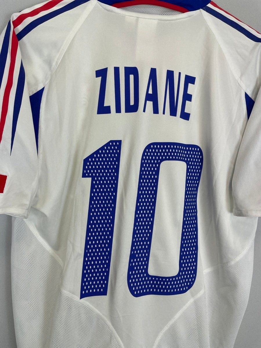 2004/06 FRANCE ZIDANE 10 AWAY SHIRT (M) ADIDAS - Cult Kits - Medium - Buy Vintage Football Shirts, Authentic Retro Football Shirts For Sale, Classic Football Shirts & Soccer Jersey
