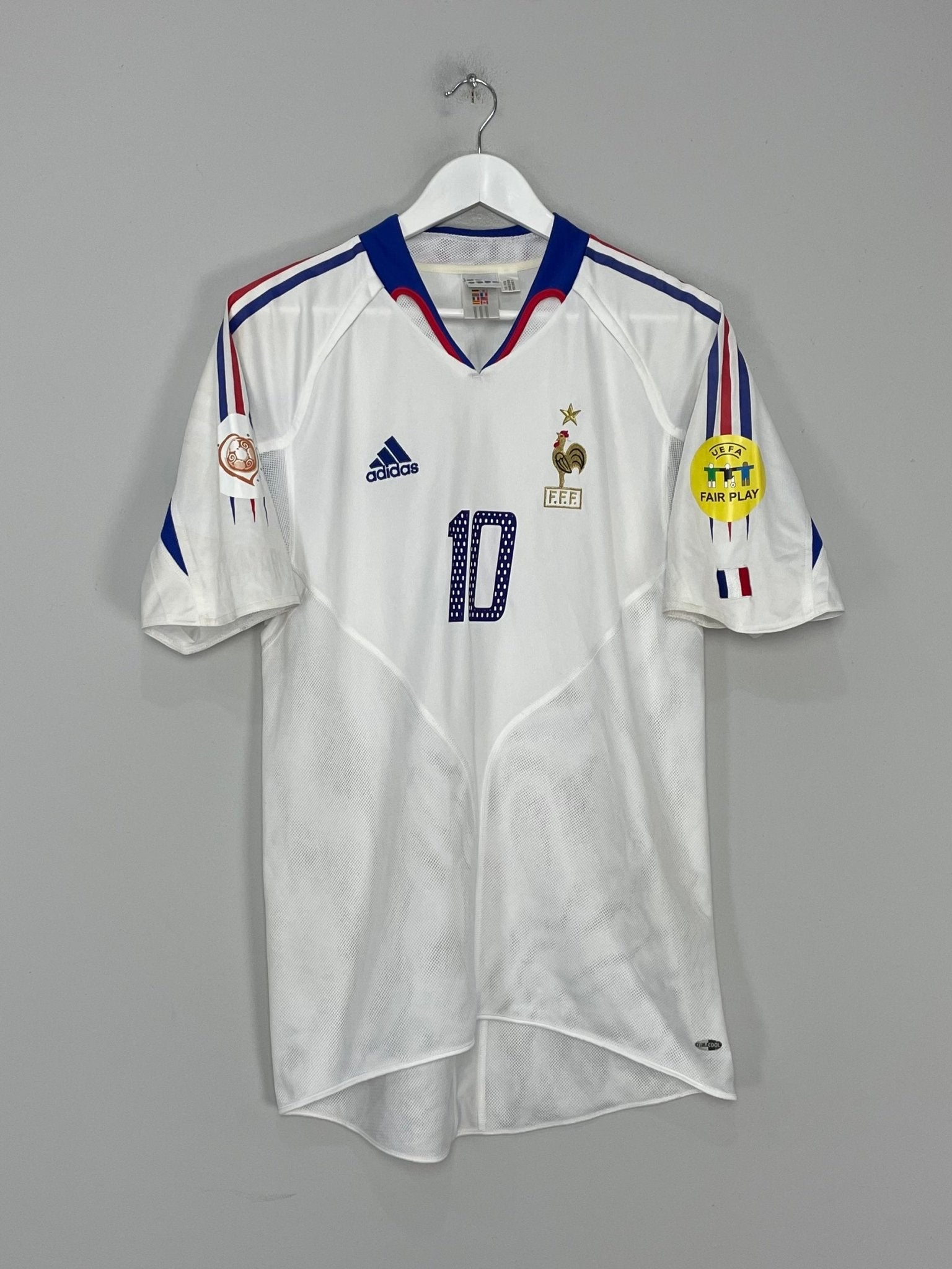 Shop 2004/06 FRANCE ZIDANE #10 AWAY SHIRT (M) ADIDAS, classic football shirts, vintage football shirts & retro soccer jerseys at Cult Kits