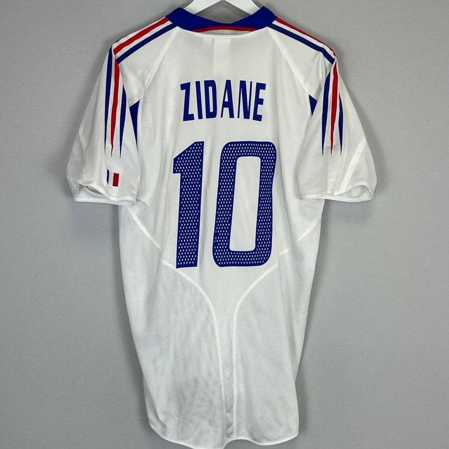 2004/06 FRANCE ZIDANE 10 AWAY SHIRT (M) ADIDAS - Cult Kits - Medium - Buy Vintage Football Shirts, Authentic Retro Football Shirts For Sale, Classic Football Shirts & Soccer Jersey