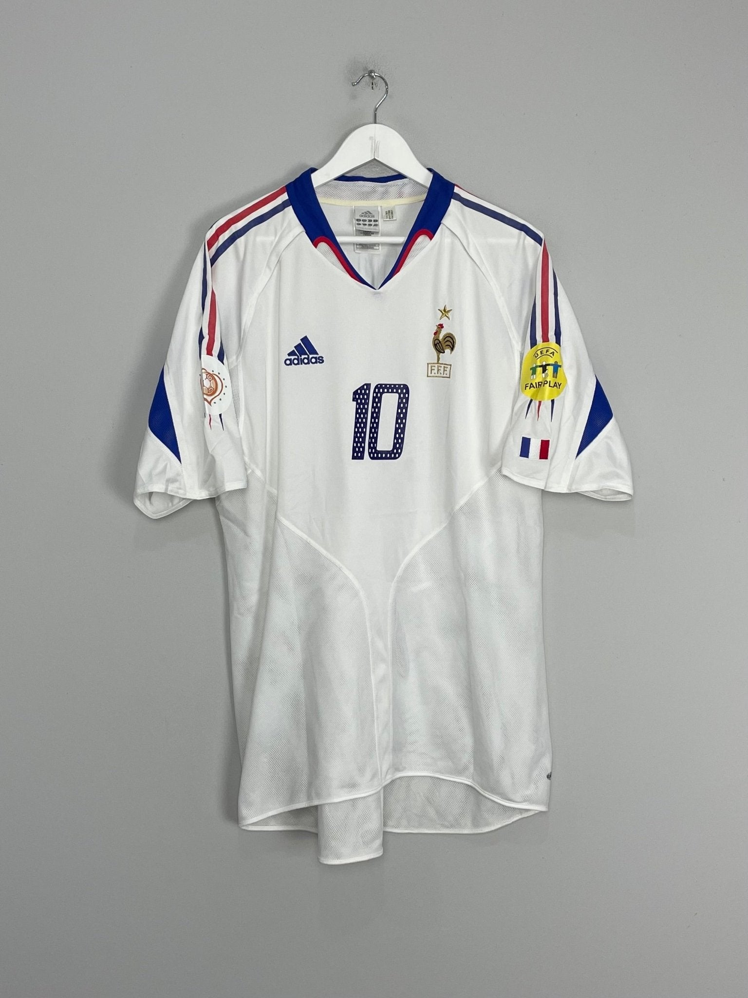 Shop 2004/06 FRANCE ZIDANE #10 AWAY SHIRT (XL) ADIDAS, classic football shirts, vintage football shirts & retro soccer jerseys at Cult Kits