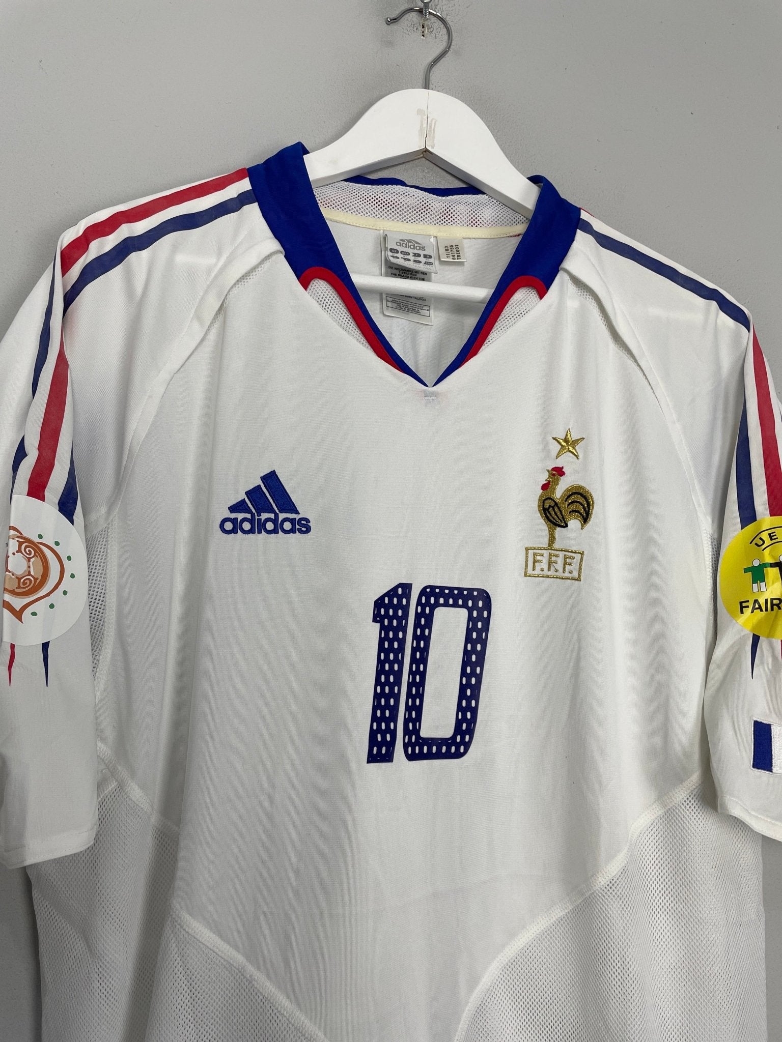 Shop 2004/06 FRANCE ZIDANE #10 AWAY SHIRT (XL) ADIDAS, classic football shirts, vintage football shirts & retro soccer jerseys at Cult Kits