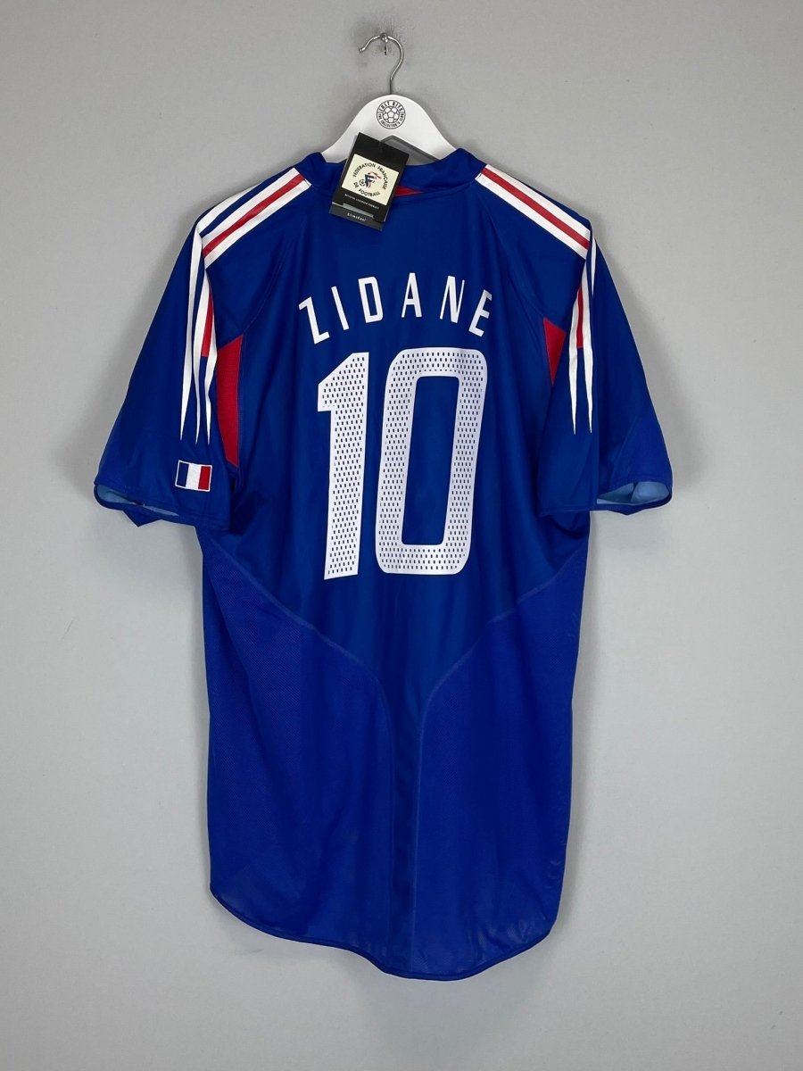 2004/06 FRANCE ZIDANE 10 *BNWT* HOME SHIRT (L) ADIDAS - Cult Kits - Large - Buy Vintage Football Shirts, Authentic Retro Football Shirts For Sale, Classic Football Shirts & Soccer Jersey