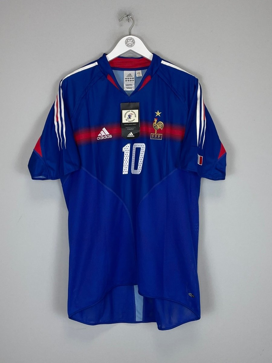 2004/06 FRANCE ZIDANE 10 *BNWT* HOME SHIRT (L) ADIDAS - Cult Kits - Large - Buy Vintage Football Shirts, Authentic Retro Football Shirts For Sale, Classic Football Shirts & Soccer Jersey