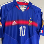 Shop 2004/06 FRANCE ZIDANE #10 HOME SHIRT (L) ADIDAS, classic football shirts, vintage football shirts & retro soccer jerseys at Cult Kits