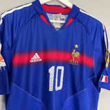 Shop 2004/06 FRANCE ZIDANE #10 HOME SHIRT (L) ADIDAS, classic football shirts, vintage football shirts & retro soccer jerseys at Cult Kits