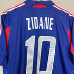 Shop 2004/06 FRANCE ZIDANE #10 HOME SHIRT (L) ADIDAS, classic football shirts, vintage football shirts & retro soccer jerseys at Cult Kits