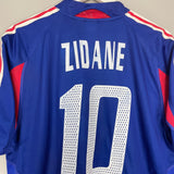 Shop 2004/06 FRANCE ZIDANE #10 HOME SHIRT (L) ADIDAS, classic football shirts, vintage football shirts & retro soccer jerseys at Cult Kits
