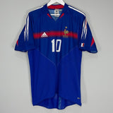 Shop 2004/06 FRANCE ZIDANE #10 HOME SHIRT (L) ADIDAS, classic football shirts, vintage football shirts & retro soccer jerseys at Cult Kits
