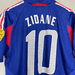 Shop 2004/06 FRANCE ZIDANE #10 HOME SHIRT (M) ADIDAS, classic football shirts, vintage football shirts & retro soccer jerseys at Cult Kits