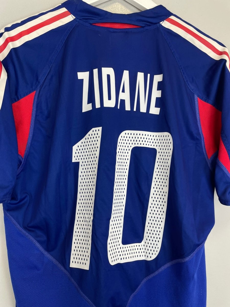2004/06 FRANCE ZIDANE 10 HOME SHIRT (M) ADIDAS - Cult Kits - Medium - Buy Vintage Football Shirts, Authentic Retro Football Shirts For Sale, Classic Football Shirts & Soccer Jersey