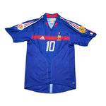 Buy 2004/06 France Zidane 10 Home Shirt (M) Adidas ~ Free worldwide shipping ~ Authentic Vintage Football Shirts from Cult Kits