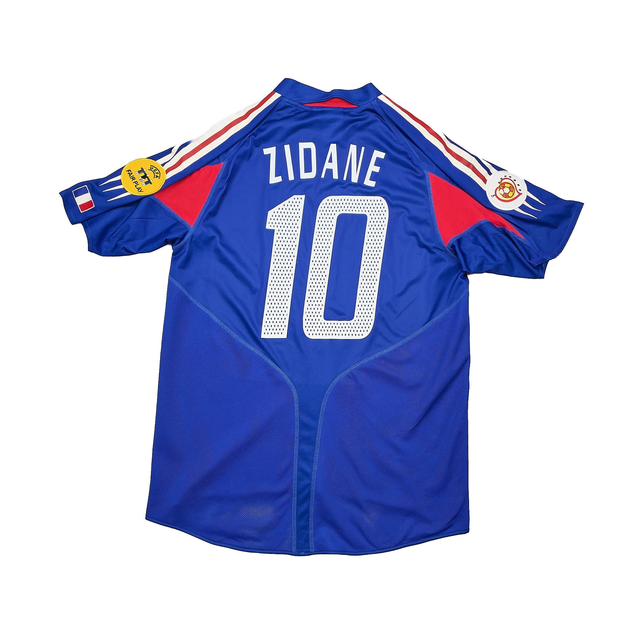 Buy 2004/06 France Zidane 10 Home Shirt (M) Adidas ~ Free worldwide shipping ~ Authentic Vintage Football Shirts from Cult Kits
