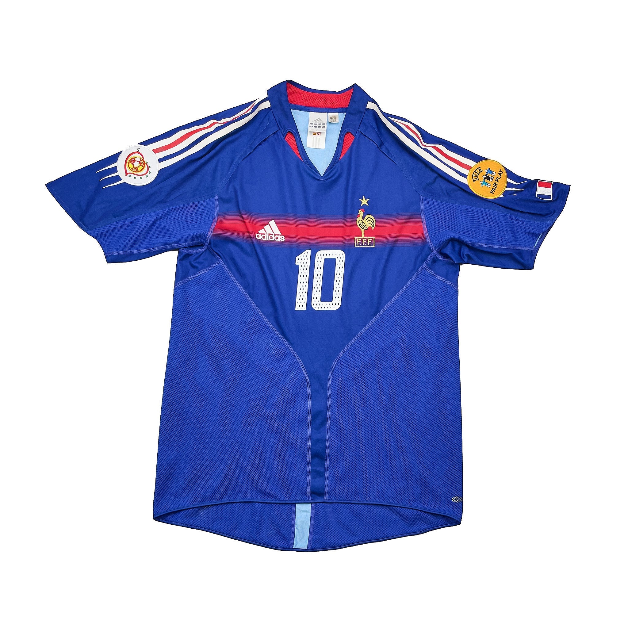 Buy 2004/06 France Zidane 10 Home Shirt (M) Adidas ~ Free worldwide shipping ~ Authentic Vintage Football Shirts from Cult Kits