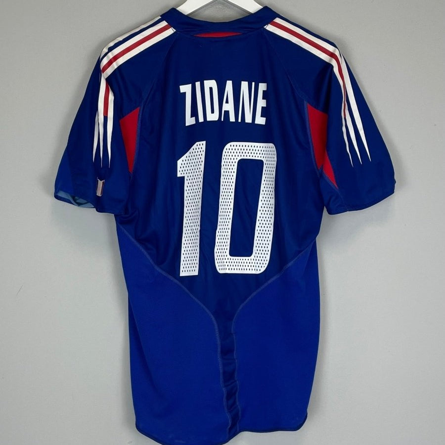 2004/06 FRANCE ZIDANE 10 HOME SHIRT (M) ADIDAS - Cult Kits - Medium - Buy Vintage Football Shirts, Authentic Retro Football Shirts For Sale, Classic Football Shirts & Soccer Jersey