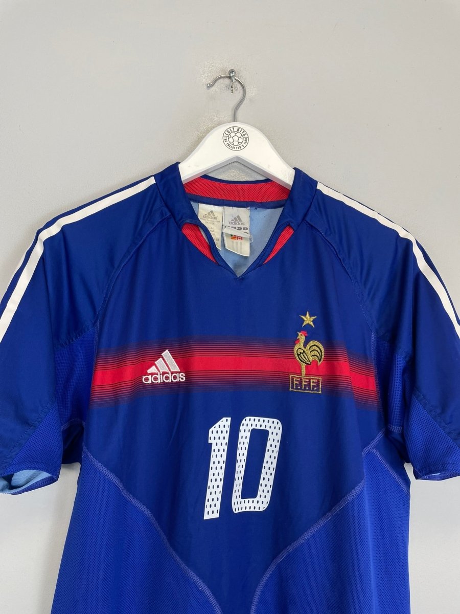 2004/06 FRANCE ZIDANE 10 HOME SHIRT (M) ADIDAS - Cult Kits - Medium - Buy Vintage Football Shirts, Authentic Retro Football Shirts For Sale, Classic Football Shirts & Soccer Jersey