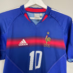 Shop 2004/06 FRANCE ZIDANE #10 HOME SHIRT (S) ADIDAS, classic football shirts, vintage football shirts & retro soccer jerseys at Cult Kits