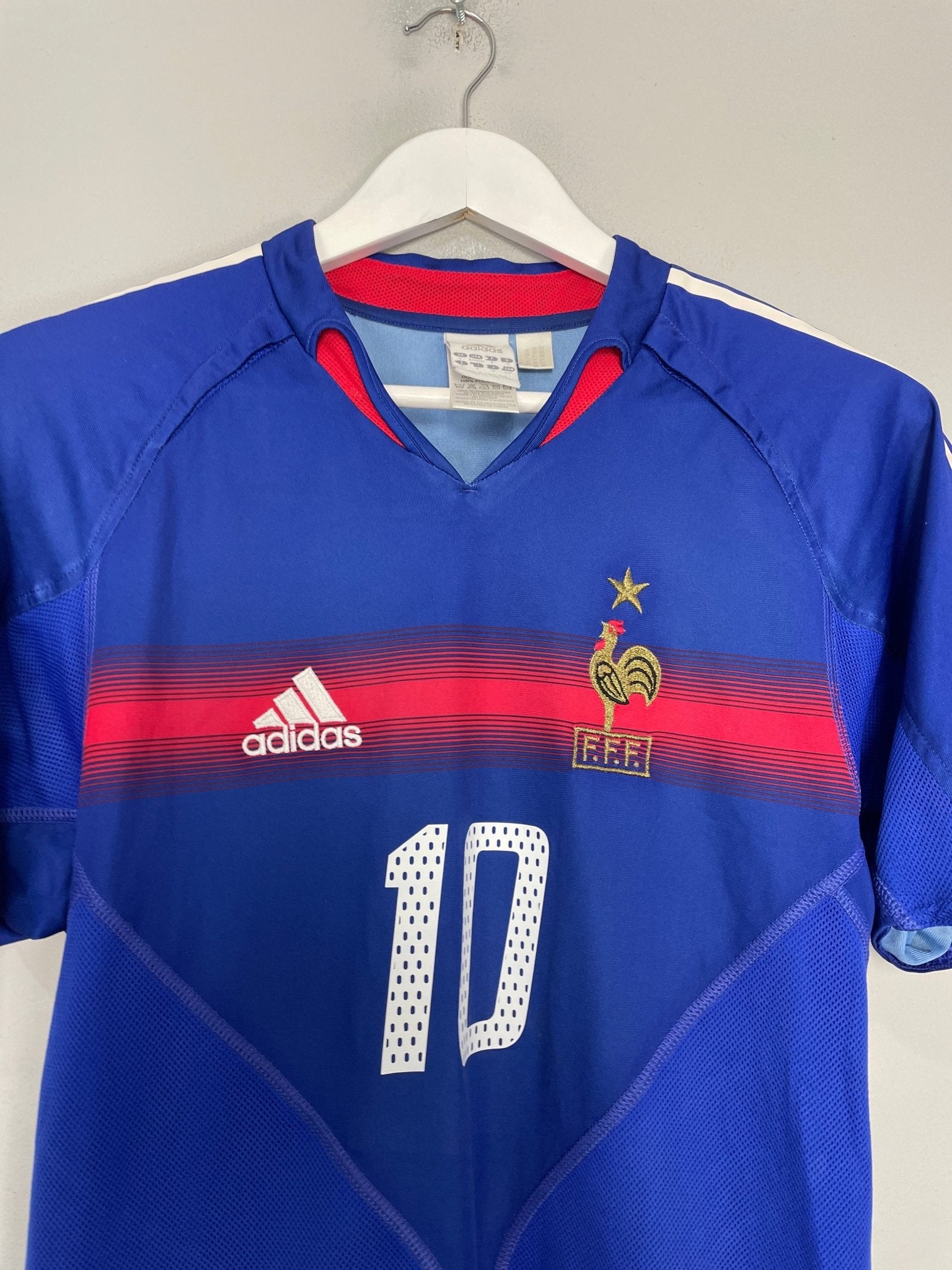 Shop 2004/06 FRANCE ZIDANE #10 HOME SHIRT (S) ADIDAS, classic football shirts, vintage football shirts & retro soccer jerseys at Cult Kits