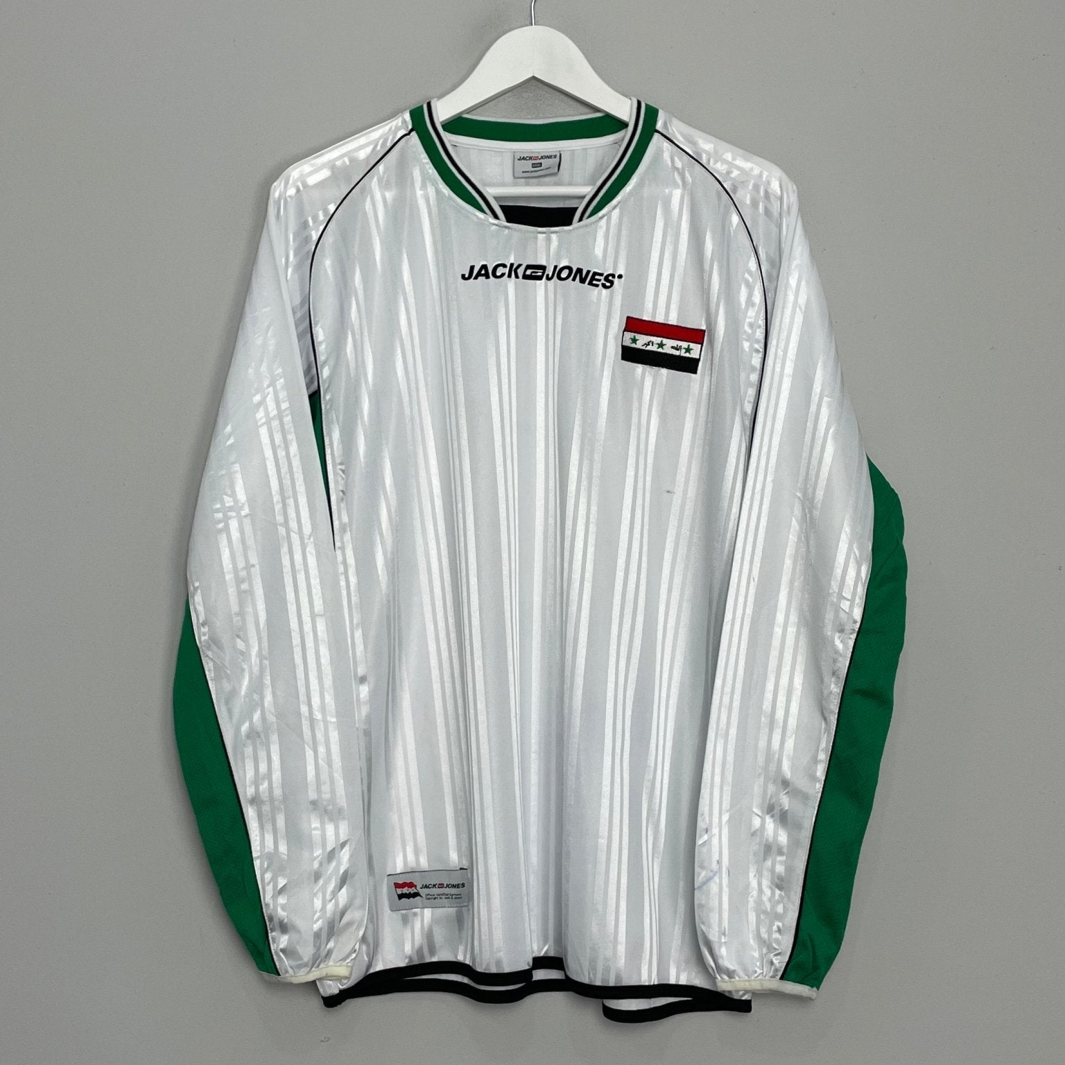 Shop 2004/06 IRAQ L/S HOME SHIRT (XL) JACK & JONES, classic football shirts, vintage football shirts & retro soccer jerseys at Cult Kits