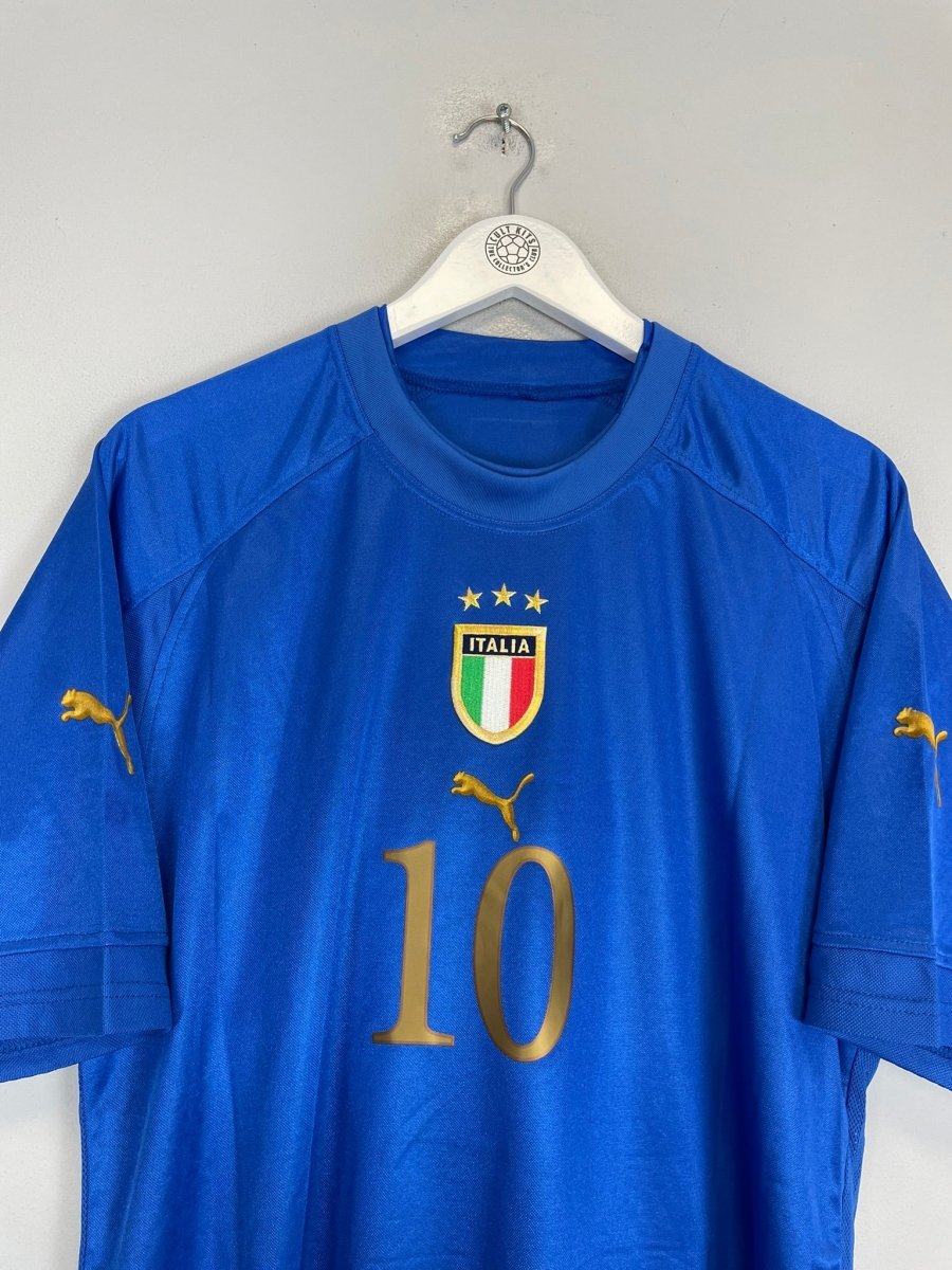 2004/06 ITALY BAGGIO 10 HOME SHIRT (L) PUMA - Cult Kits - Large - Buy Vintage Football Shirts, Authentic Retro Football Shirts For Sale, Classic Football Shirts & Soccer Jersey