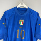 2004/06 ITALY BAGGIO 10 HOME SHIRT (L) PUMA - Cult Kits - Large - Buy Vintage Football Shirts, Authentic Retro Football Shirts For Sale, Classic Football Shirts & Soccer Jersey