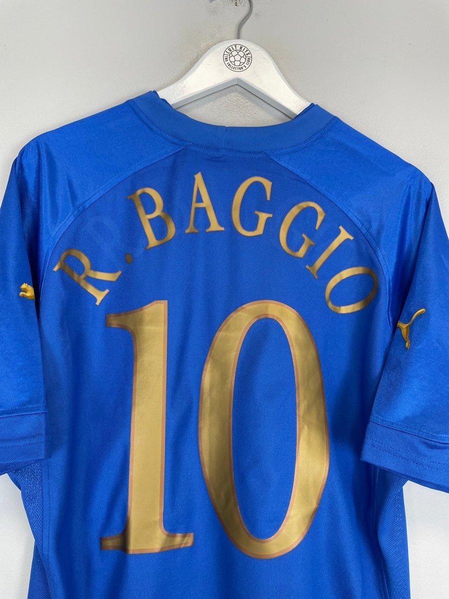2004/06 ITALY BAGGIO 10 HOME SHIRT (L) PUMA - Cult Kits - Large - Buy Vintage Football Shirts, Authentic Retro Football Shirts For Sale, Classic Football Shirts & Soccer Jersey
