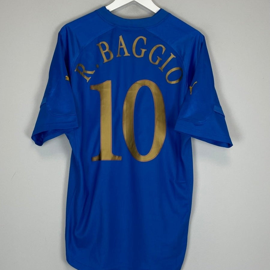 2004/06 ITALY BAGGIO 10 HOME SHIRT (L) PUMA - Cult Kits - Large - Buy Vintage Football Shirts, Authentic Retro Football Shirts For Sale, Classic Football Shirts & Soccer Jersey