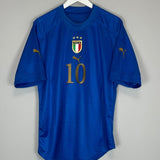 2004/06 ITALY BAGGIO 10 HOME SHIRT (L) PUMA - Cult Kits - Large - Buy Vintage Football Shirts, Authentic Retro Football Shirts For Sale, Classic Football Shirts & Soccer Jersey