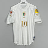 Shop 2004/06 ITALY TOTTI #10 AWAY SHIRT (S) PUMA, classic football shirts, vintage football shirts & retro soccer jerseys at Cult Kits