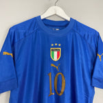 Shop 2004/06 ITALY TOTTI #10 HOME SHIRT (L) PUMA, classic football shirts, vintage football shirts & retro soccer jerseys at Cult Kits