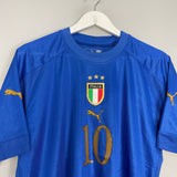 Shop 2004/06 ITALY TOTTI #10 HOME SHIRT (L) PUMA, classic football shirts, vintage football shirts & retro soccer jerseys at Cult Kits