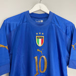 Shop 2004/06 ITALY TOTTI #10 HOME SHIRT (S) PUMA, classic football shirts, vintage football shirts & retro soccer jerseys at Cult Kits