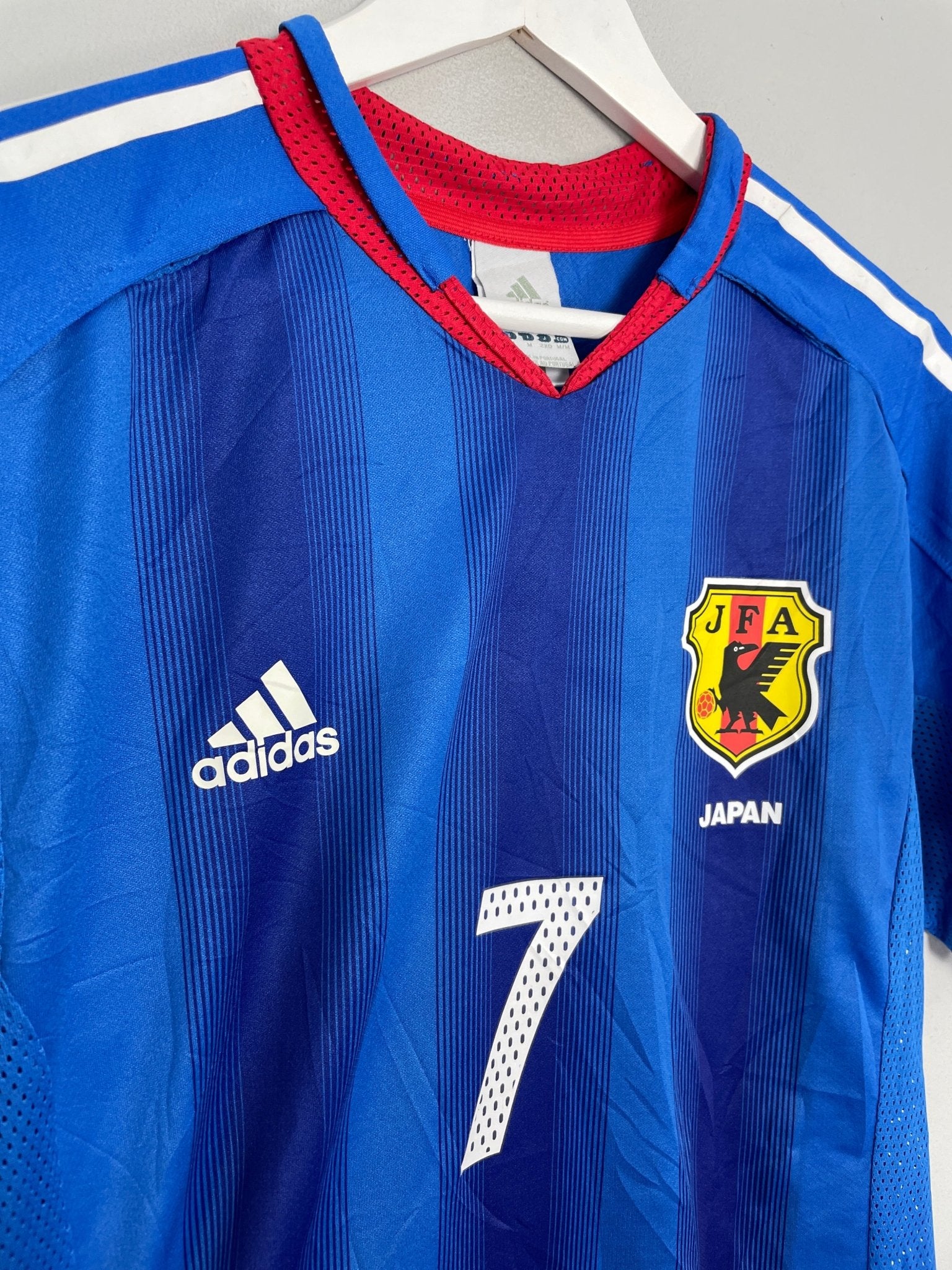 Shop 2004/06 JAPAN NAKATA #7 HOME SHIRT (M) ADIDAS, classic football shirts, vintage football shirts & retro soccer jerseys at Cult Kits