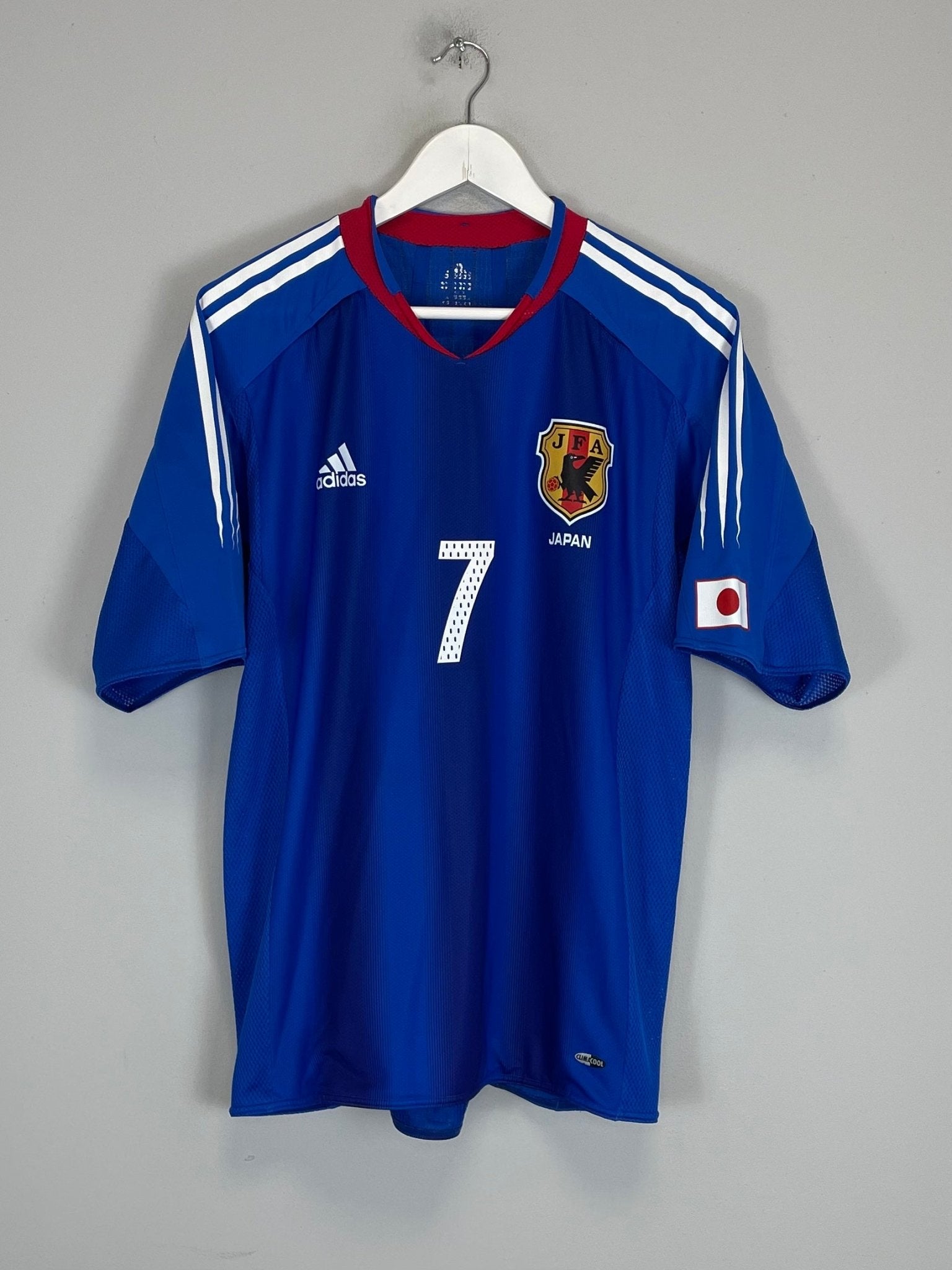 Shop 2004/06 JAPAN NAKATA #7 *PLAYER ISSUE* HOME SHIRT (M) ADIDAS, classic football shirts, vintage football shirts & retro soccer jerseys at Cult Kits