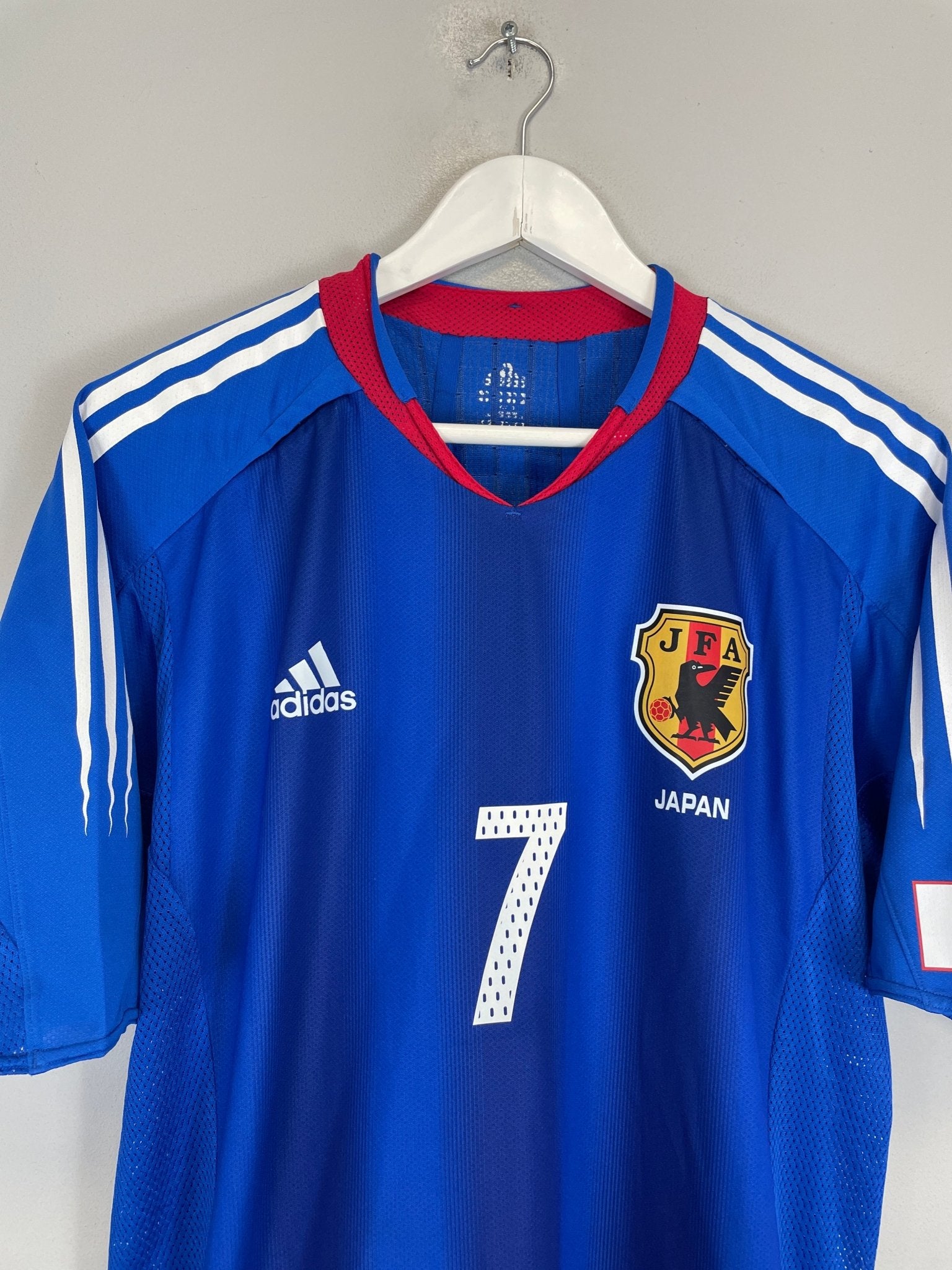 Shop 2004/06 JAPAN NAKATA #7 *PLAYER ISSUE* HOME SHIRT (M) ADIDAS, classic football shirts, vintage football shirts & retro soccer jerseys at Cult Kits