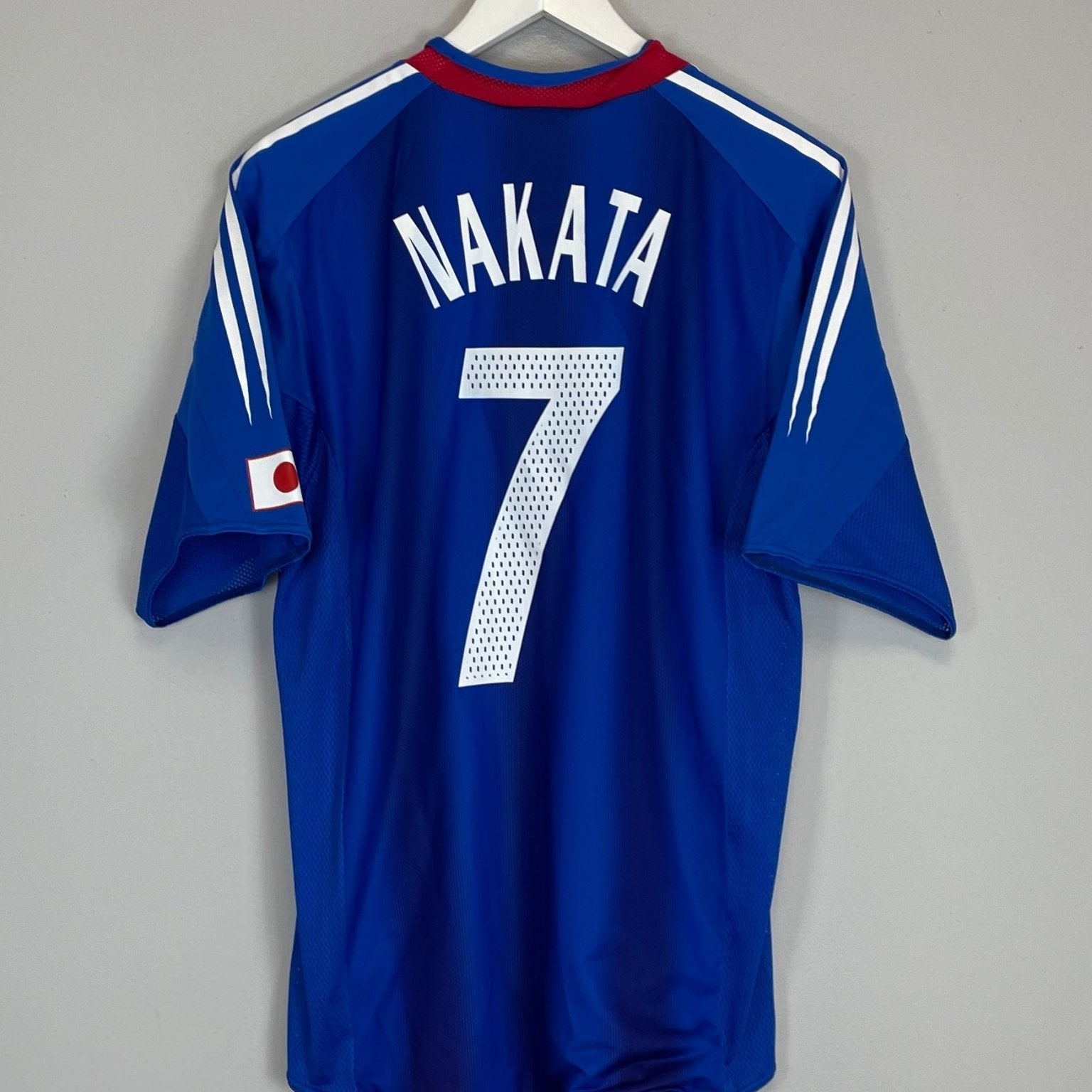 Shop 2004/06 JAPAN NAKATA #7 *PLAYER ISSUE* HOME SHIRT (M) ADIDAS, classic football shirts, vintage football shirts & retro soccer jerseys at Cult Kits