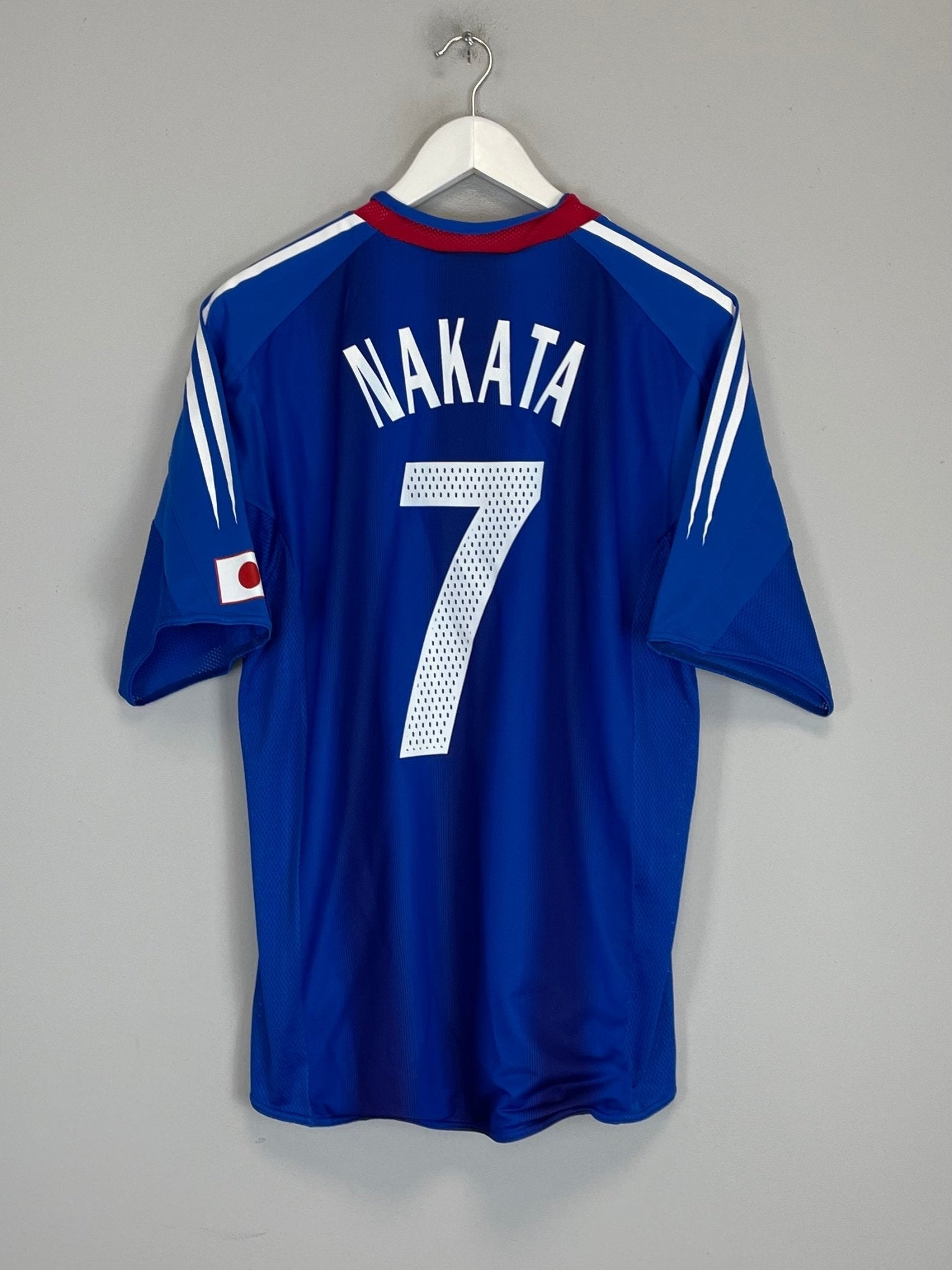 Shop 2004/06 JAPAN NAKATA #7 *PLAYER ISSUE* HOME SHIRT (M) ADIDAS, classic football shirts, vintage football shirts & retro soccer jerseys at Cult Kits