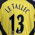 Shop 2004/06 LIVERPOOL LE TALLEC #13 AWAY SHIRT (M) REEBOK, classic football shirts, vintage football shirts & retro soccer jerseys at Cult Kits