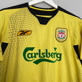 Shop 2004/06 LIVERPOOL LE TALLEC #13 AWAY SHIRT (M) REEBOK, classic football shirts, vintage football shirts & retro soccer jerseys at Cult Kits