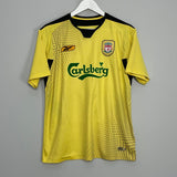 Shop 2004/06 LIVERPOOL LE TALLEC #13 AWAY SHIRT (M) REEBOK, classic football shirts, vintage football shirts & retro soccer jerseys at Cult Kits