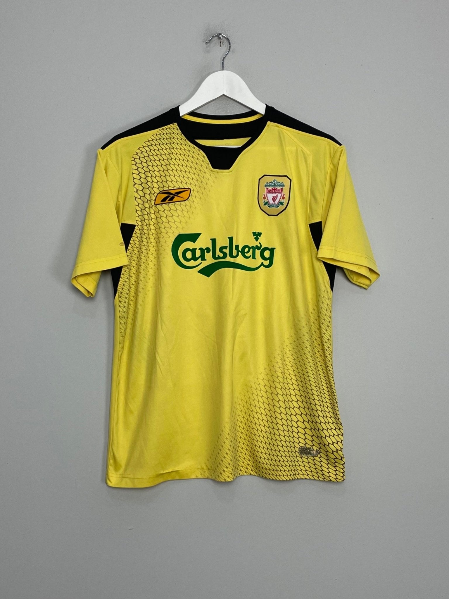 Shop 2004/06 LIVERPOOL LE TALLEC #13 AWAY SHIRT (M) REEBOK, classic football shirts, vintage football shirts & retro soccer jerseys at Cult Kits